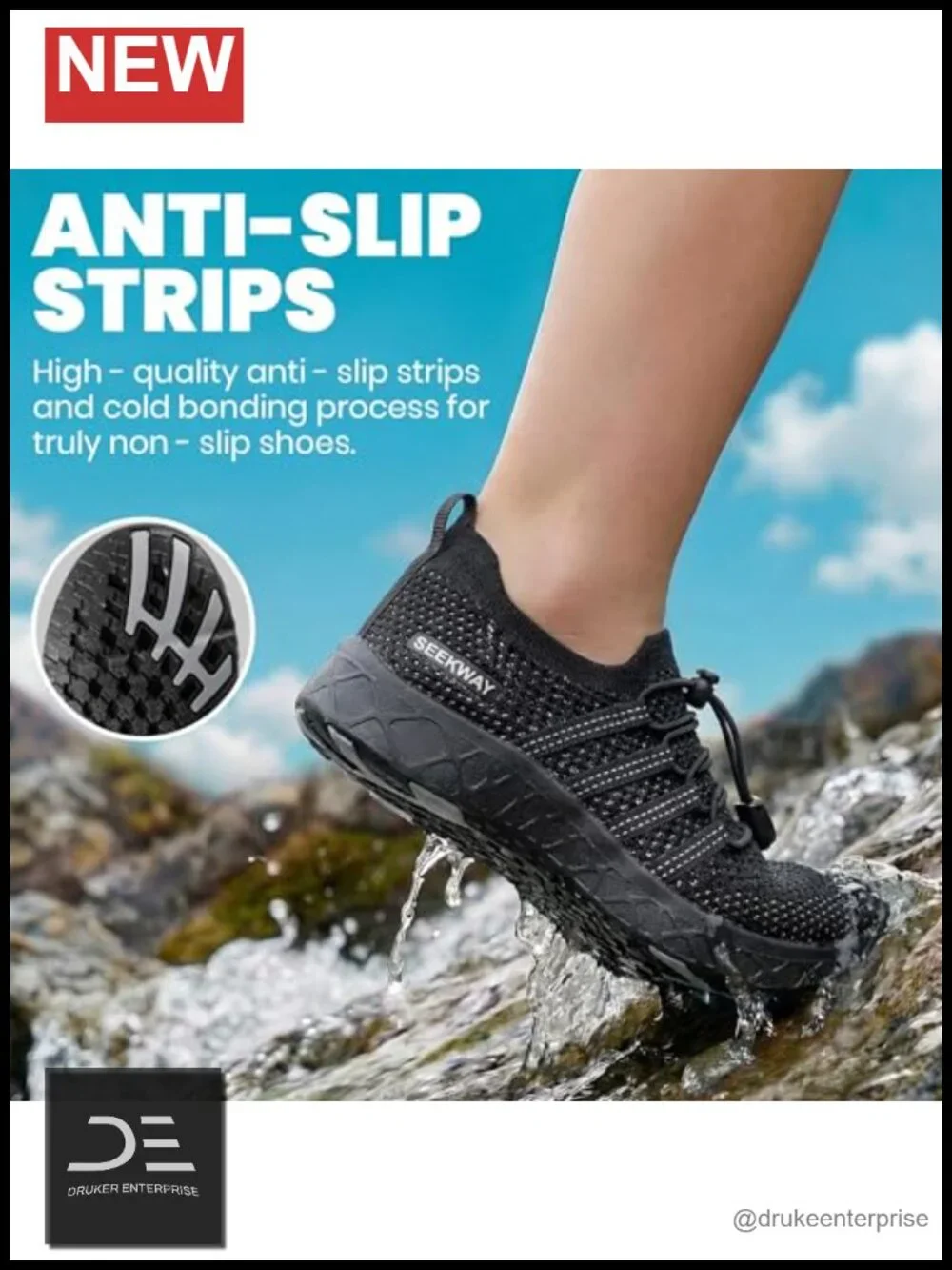 Quick Dry Water Shoes for Kids - Non-Slip Aqua Barefoot Shoes for Beach Swim